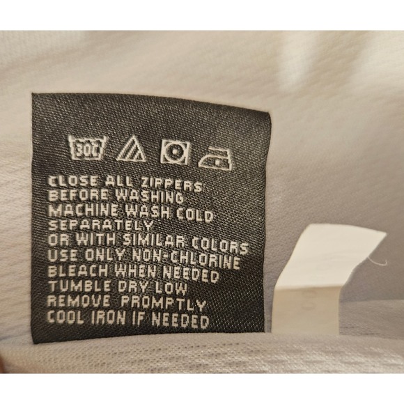 New Balance Womens White Iridescent Holographic Hooded Windbreaker Jacket Large - Picture 10 of 10